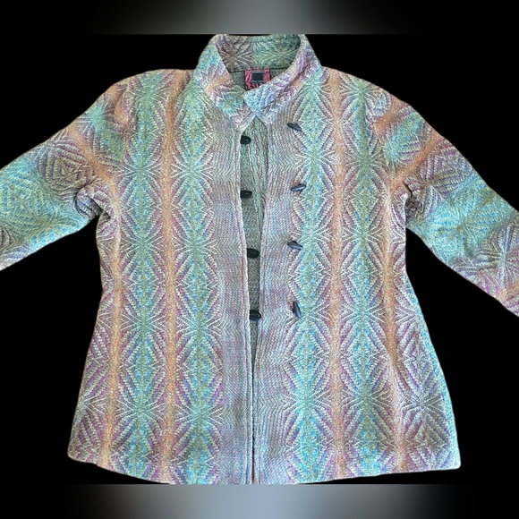 Patricia Palson Hand Woven Chenille jacket 1 of 1 - Picture 3 of 6